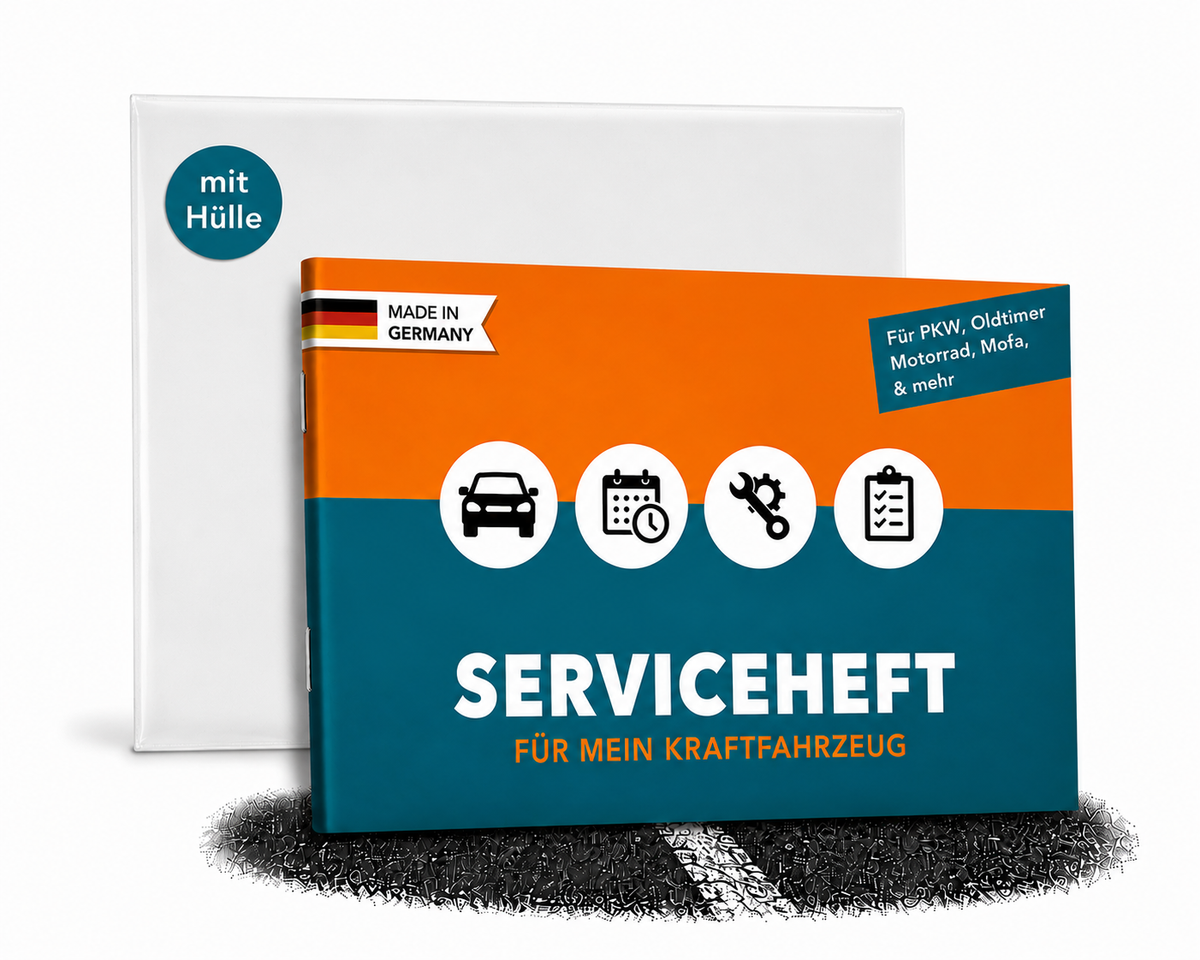 Serviceheft Auto – universal für 15 Inspektionen