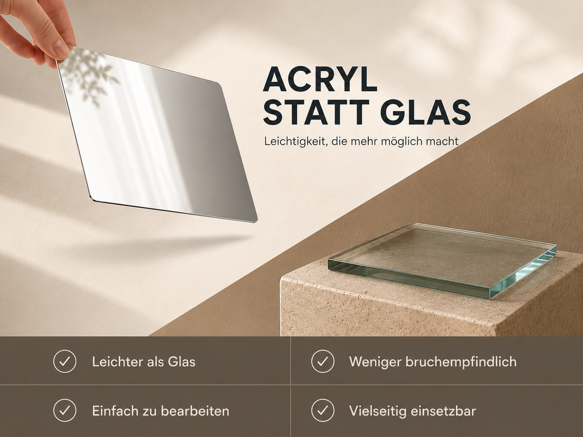 Rechteckige Acrylspiegel