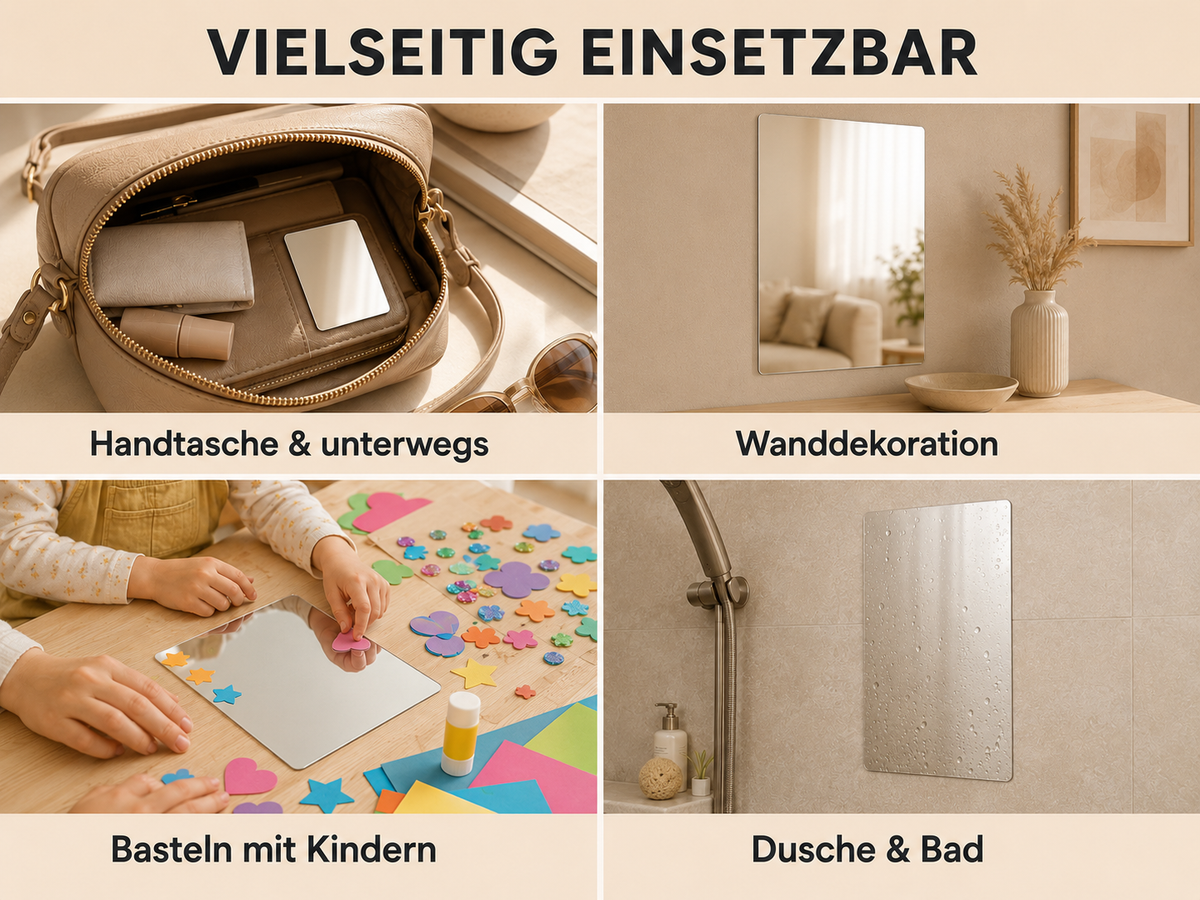 Rechteckige Acrylspiegel