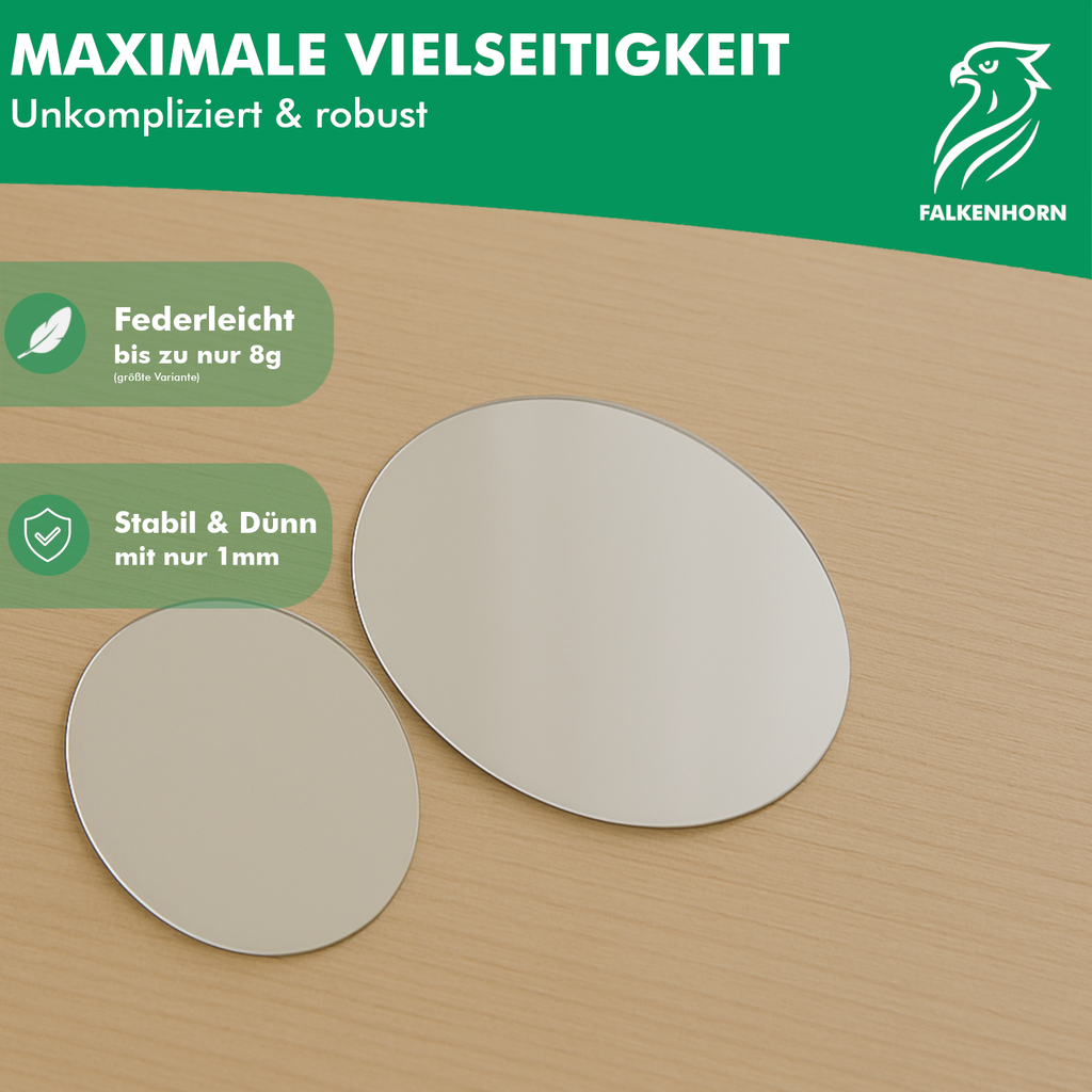 Ovale Acrylspiegel