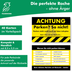 Lustige Strafzettel „Parken? So nicht!“