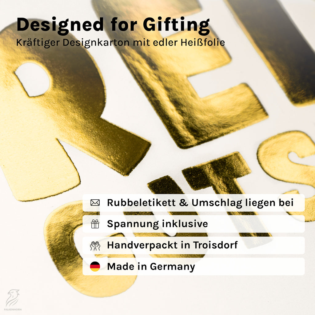 Reisegutschein – Rubbelkarte mit Umschlag