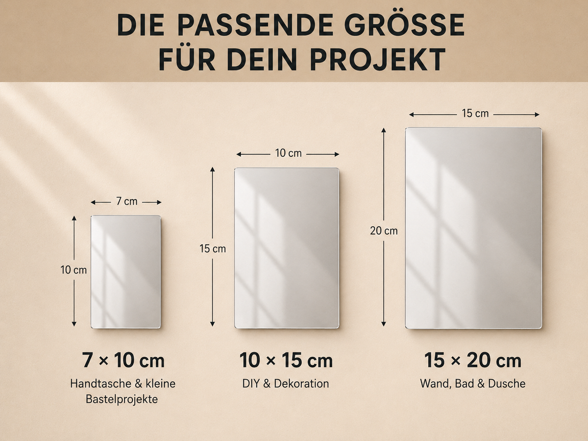 Rechteckige Acrylspiegel