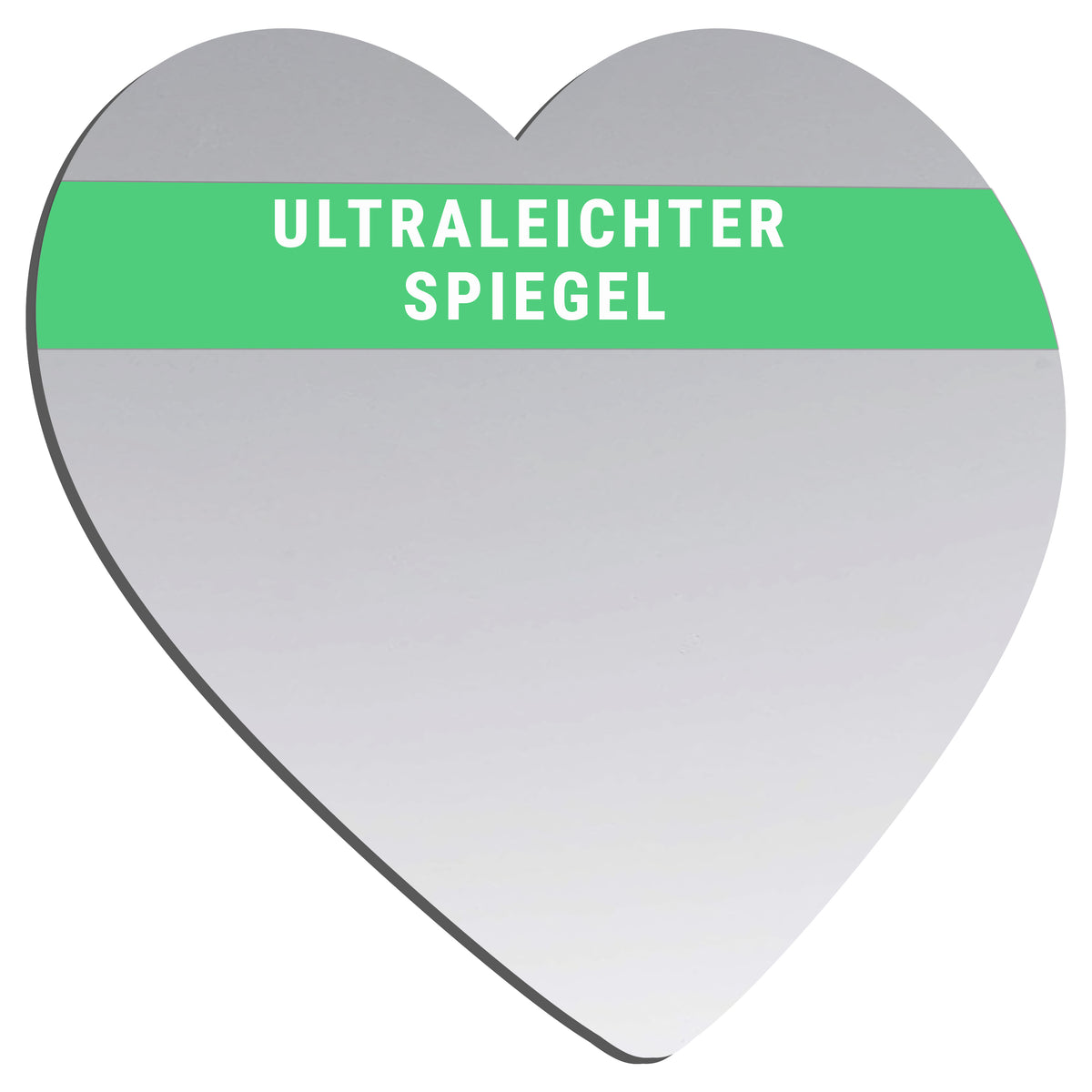 Acrylspiegel in Herzform