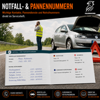 Serviceheft Auto – universal für 15 Inspektionen