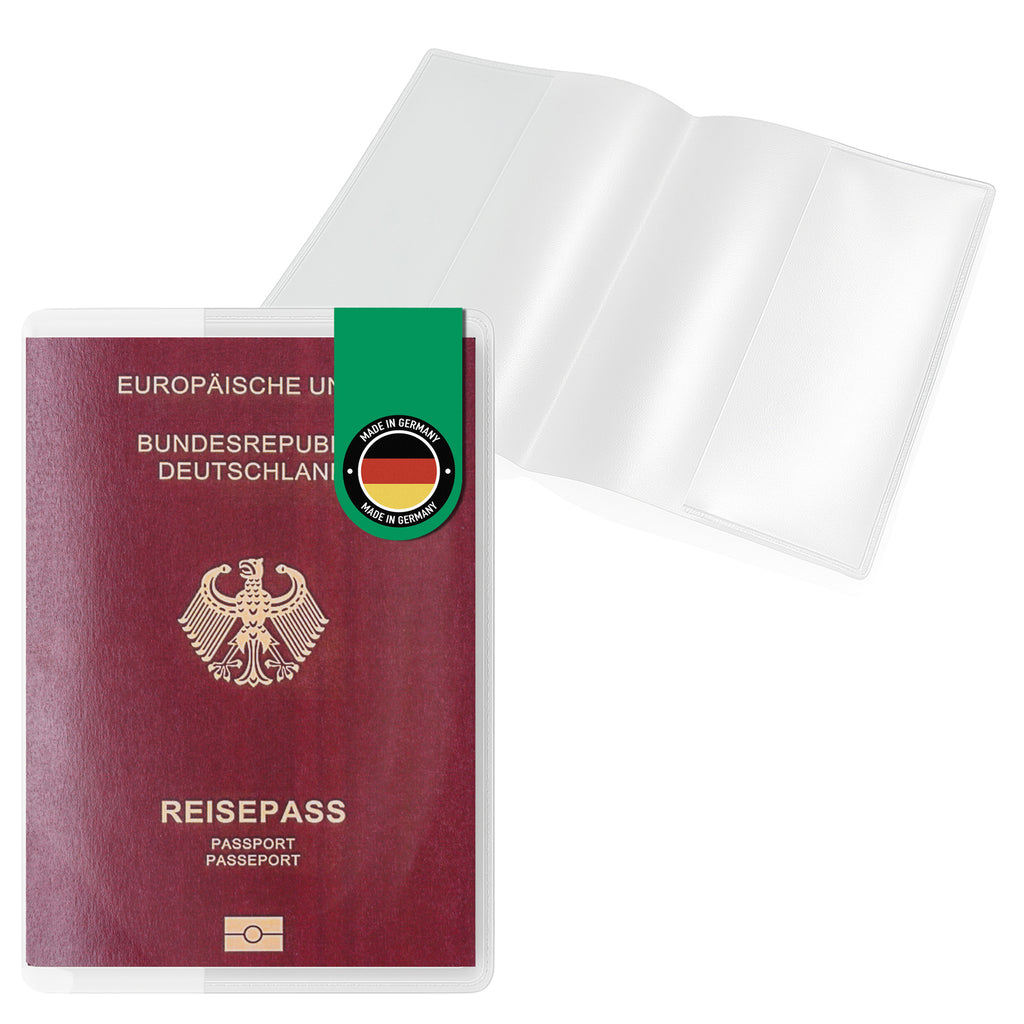 Reisepasshülle transparent – für deutschen Reisepass