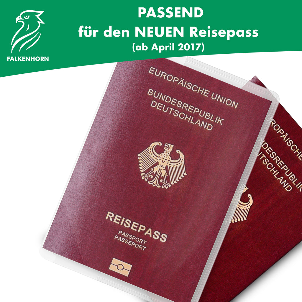 Reisepasshülle transparent – für deutschen Reisepass