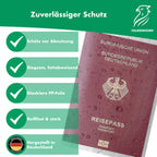 Reisepasshülle transparent – für deutschen Reisepass