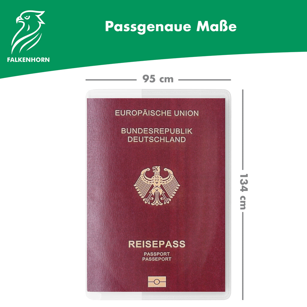 Reisepasshülle transparent – für deutschen Reisepass
