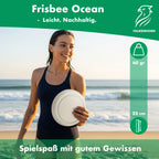 Wurfscheibe Ocean – 22 cm, Creme
