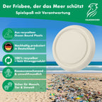 Wurfscheibe Ocean – 22 cm, Creme
