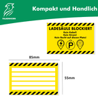 Hinweiskarten „Ladesäule blockiert“ für E-Autos
