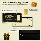 Mystery Ticket – Rubbel-Gutscheinkarte mit Umschlag