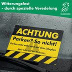 Lustige Strafzettel „Parken? So nicht!“
