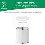 Dosendeckel Weiß – 84 mm für Konservendosen